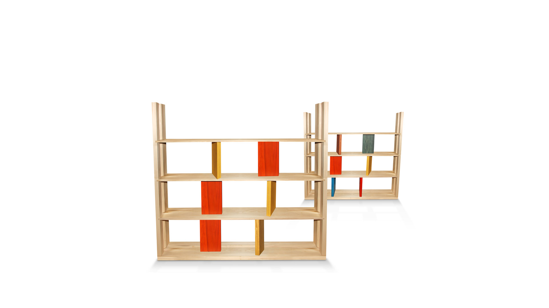 minimal classic shelving units