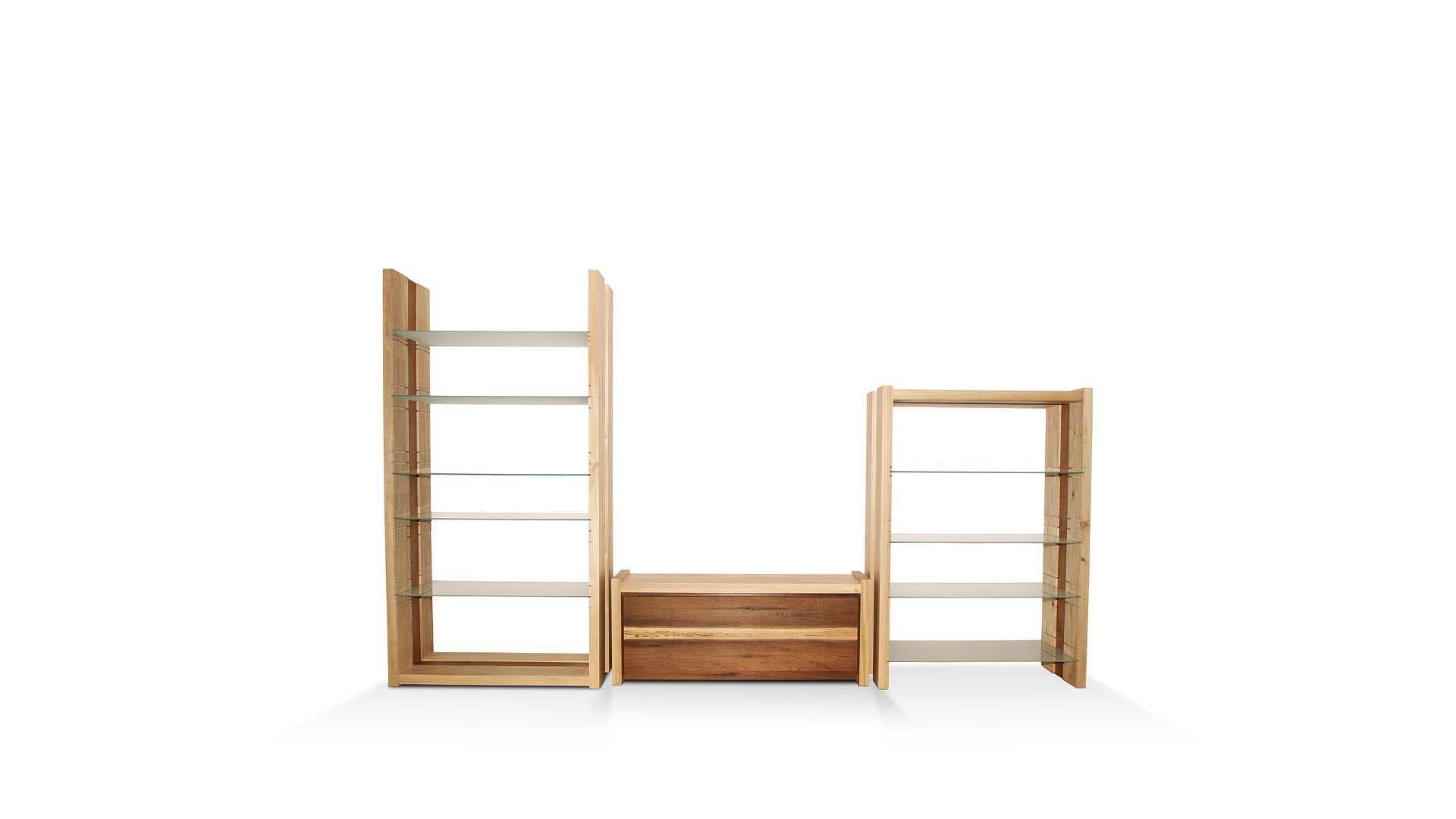 minimal classic shelving units