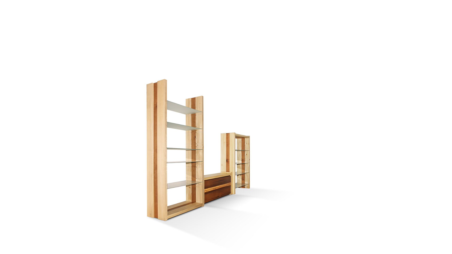 minimal classic shelving units