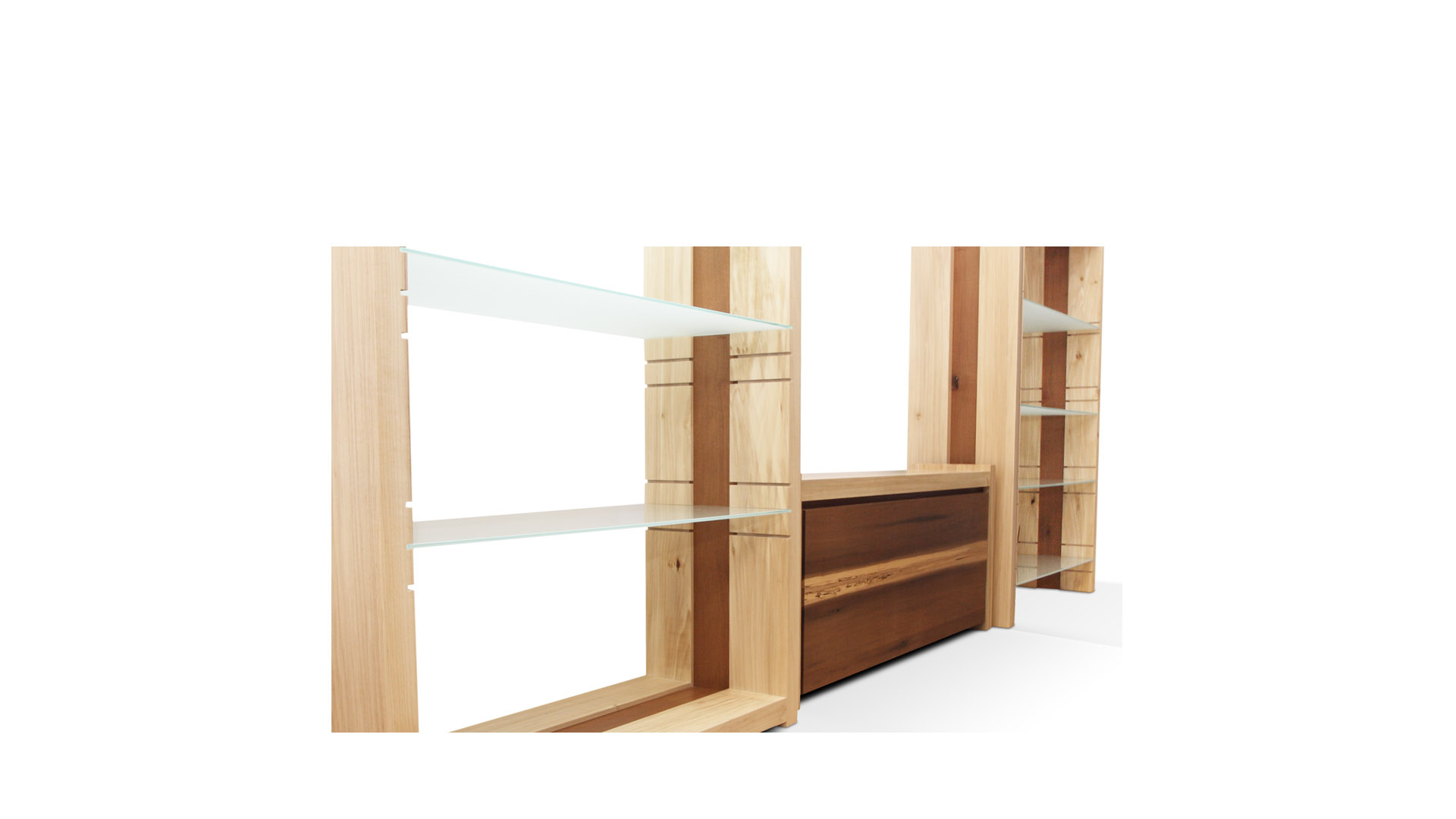 minimal classic shelving units