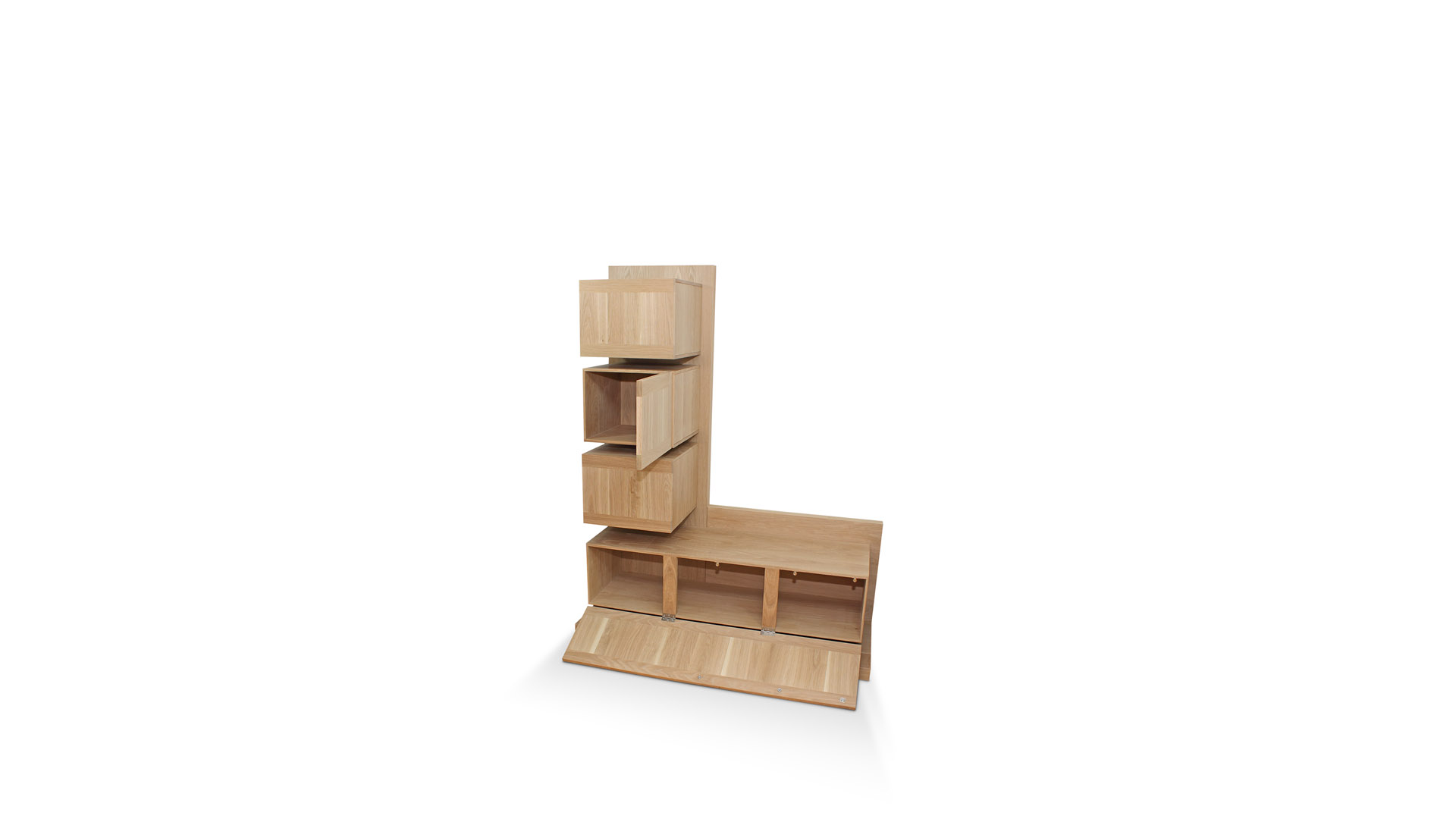 minimal classic shelving units